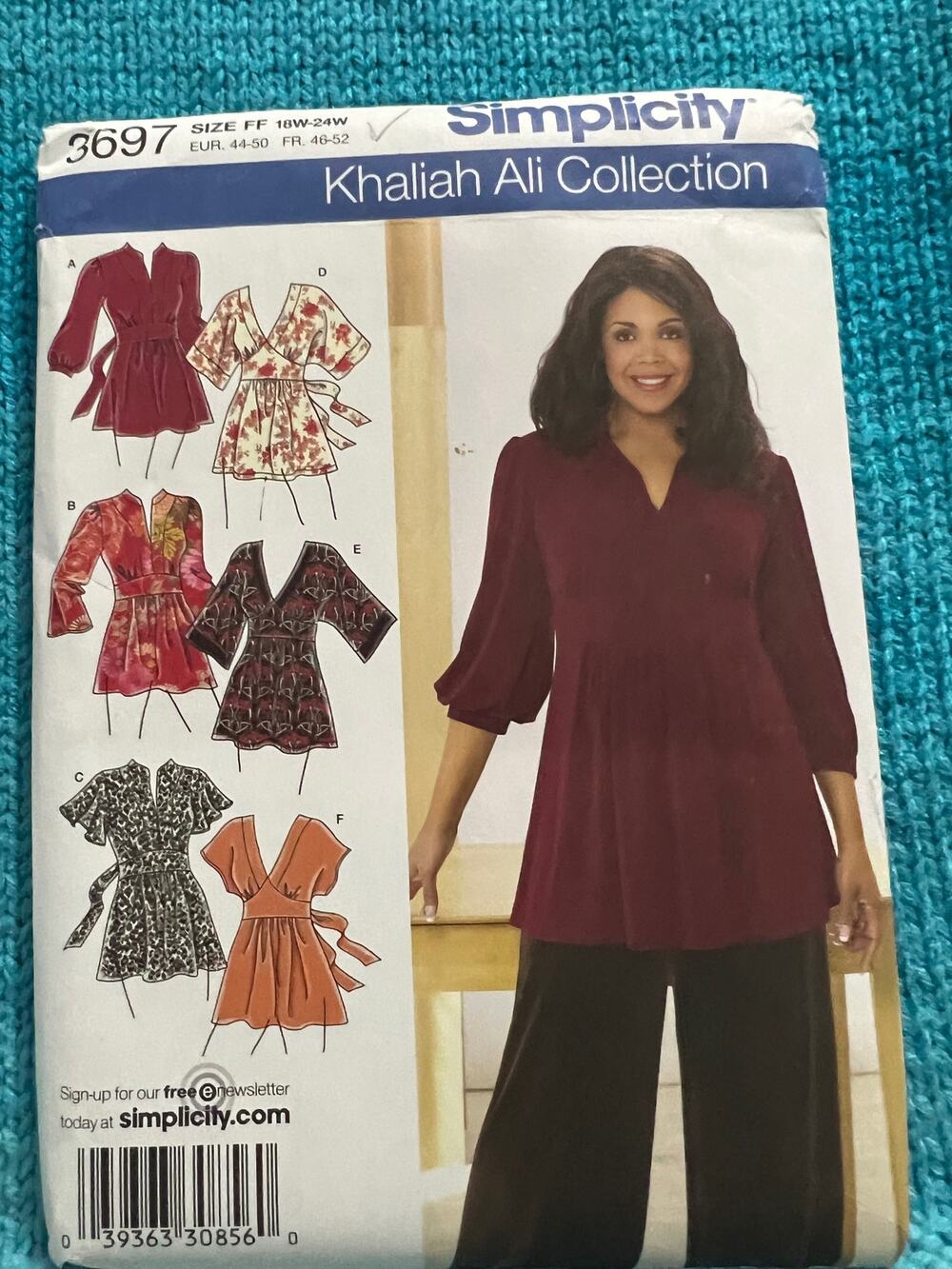 McCalls 3697 Sewing pattern Babydoll top Size 18W-24W